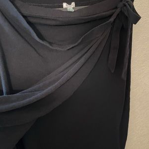 Susina black wrap skirt. Nordstrom. Sz. XL. Cotton blend, stretch, comfy.